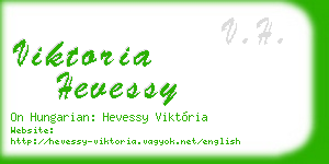 viktoria hevessy business card